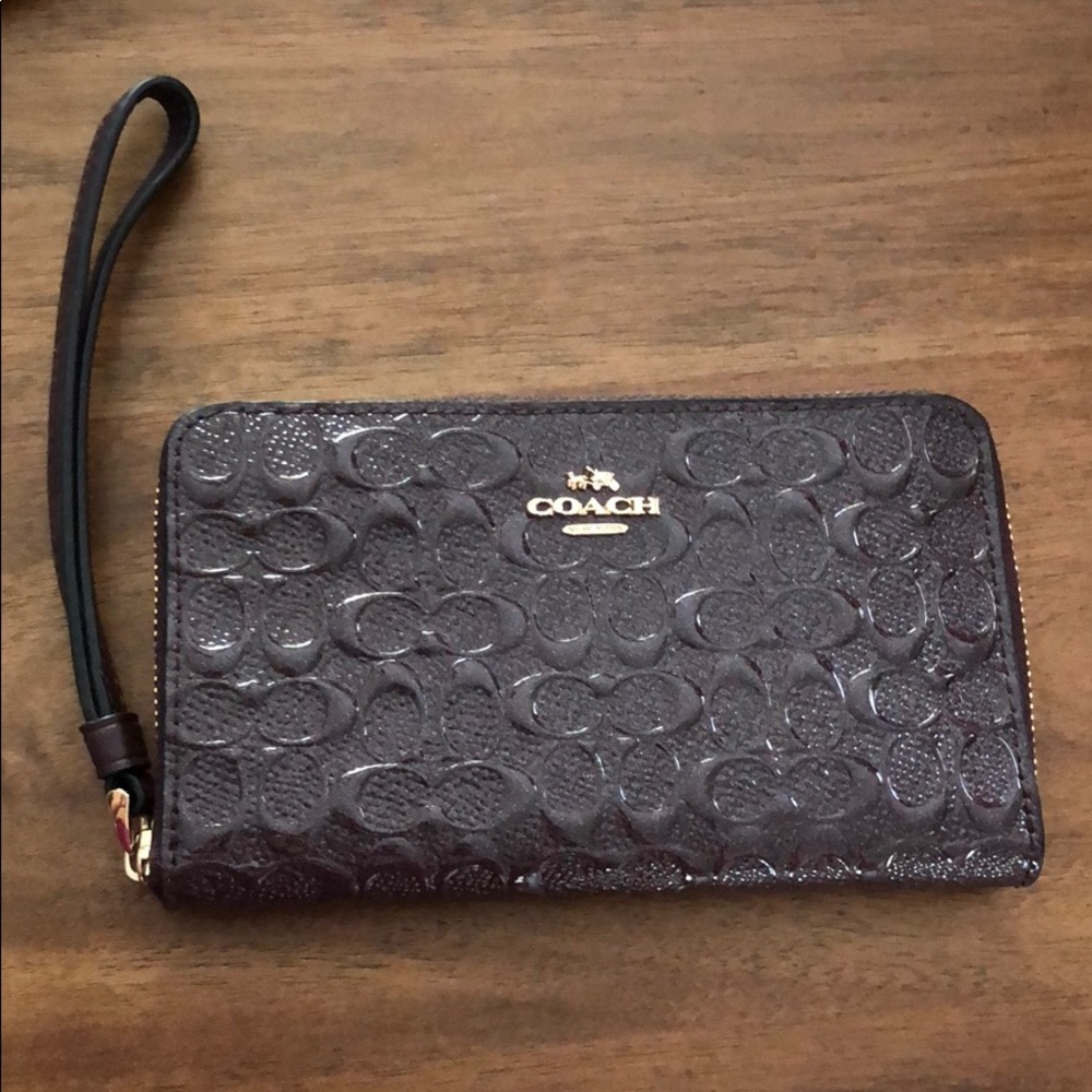 Coach phone wristlet